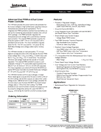 Datasheet HIP6020CB-T manufacturer Intersil