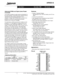 Datasheet HIP6021A manufacturer Intersil