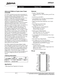 Datasheet HIP6021CB-T manufacturer Intersil