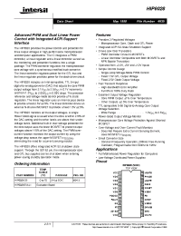 Datasheet HIP6028 manufacturer Intersil