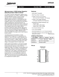 Datasheet HIP6303 manufacturer Intersil