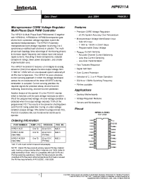 Datasheet HIP6311A manufacturer Intersil