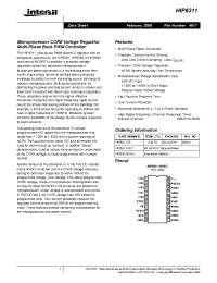 Datasheet HIP6311CB-T manufacturer Intersil