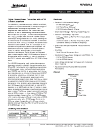 Datasheet HIP6501 manufacturer Intersil