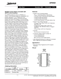 Datasheet HIP6502CB manufacturer Intersil