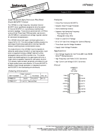 Datasheet HIP6602 manufacturer Intersil