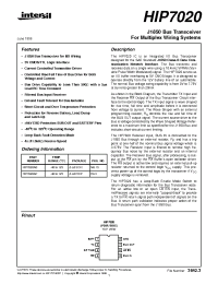 Datasheet HIP7020 manufacturer Intersil