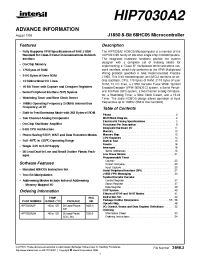 Datasheet HIP7030A2 manufacturer Intersil