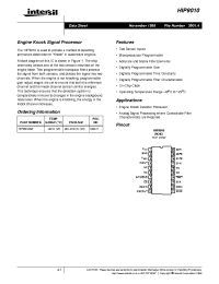 Datasheet HIP9010 manufacturer Intersil