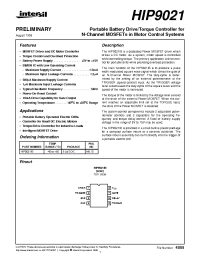 Datasheet HIP9021 manufacturer Intersil