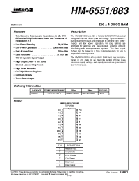 Datasheet HM1-6551883 manufacturer Intersil