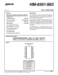 Datasheet HM1-6561B883 manufacturer Intersil