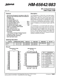 Datasheet HM1-65642B883 manufacturer Intersil