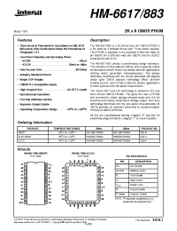 Datasheet HM4-6617B883 manufacturer Intersil