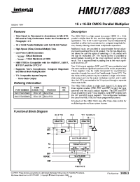 Datasheet HMU17 manufacturer Intersil