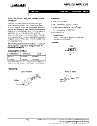 HRF3205 (Intersil) - 100a, 55v, 0.008 Ohm, N-channel, Power Mosfets