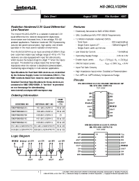 Datasheet HS0-26CLV32RH-Q manufacturer Intersil