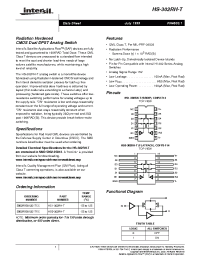 Datasheet HS0-302RH-Q manufacturer Intersil