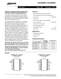 Datasheet HS1-0508RH-Q manufacturer Intersil