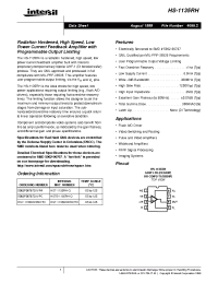 Datasheet HS-1135RH manufacturer Intersil