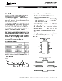 Datasheet HS1-26CLV31RH-Q производства Intersil
