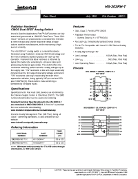 Datasheet HS1-303RH-T manufacturer Intersil