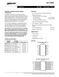 Datasheet HS-139RH manufacturer Intersil