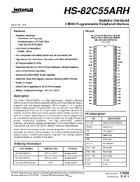 Datasheet HS1-82C55ARH-Q manufacturer Intersil