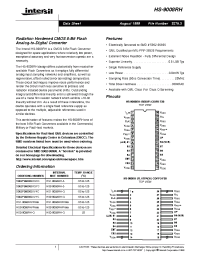 Datasheet HS1-9008RH manufacturer Intersil