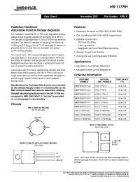 Datasheet HS2-117RH-Q manufacturer Intersil