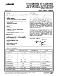 Datasheet HS-302RH manufacturer Intersil