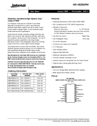Datasheet HS9-1825ARH-8 производства Intersil