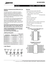 Datasheet HS9-26C32RH-Q manufacturer Intersil