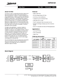 Datasheet HSP43124PC-33 manufacturer Intersil