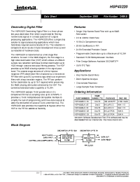 Datasheet HSP43220M-15 manufacturer Intersil