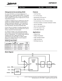 Datasheet HSP48410JC-33 manufacturer Intersil