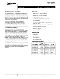 Datasheet HSP48908VC-32 manufacturer Intersil