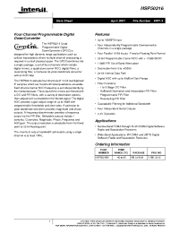 Datasheet HSP50216VI manufacturer Intersil