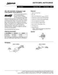 Datasheet HUF76129P3 manufacturer Intersil