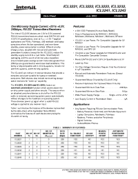 Datasheet ICL3222CV manufacturer Intersil