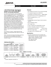 Datasheet ICL3237ECA-T manufacturer Intersil