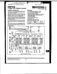 Datasheet ICM7208 manufacturer Intersil