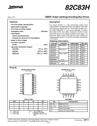 Datasheet IS82C83H manufacturer Intersil