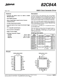 Datasheet IS82C84A manufacturer Intersil
