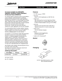 Datasheet JANSR2N7408 manufacturer Intersil