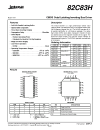 Datasheet MR82C83H manufacturer Intersil