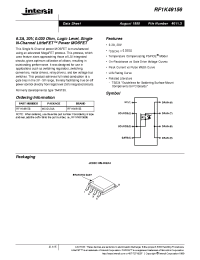 Datasheet RF1K49156 manufacturer Intersil