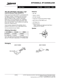 Datasheet RF1S30N06LESM manufacturer Intersil