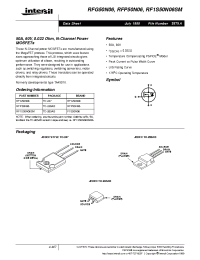Datasheet RF1S50N06SM manufacturer Intersil