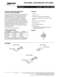 Datasheet RFD14N06L manufacturer Intersil